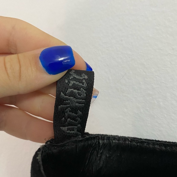 Doc Martens black velvet Air Wair boots - Picture 3 of 4